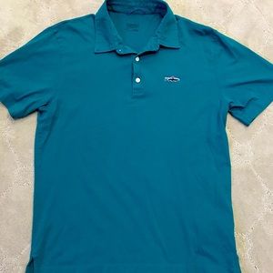 Patagonia teal polo shirt men’s S